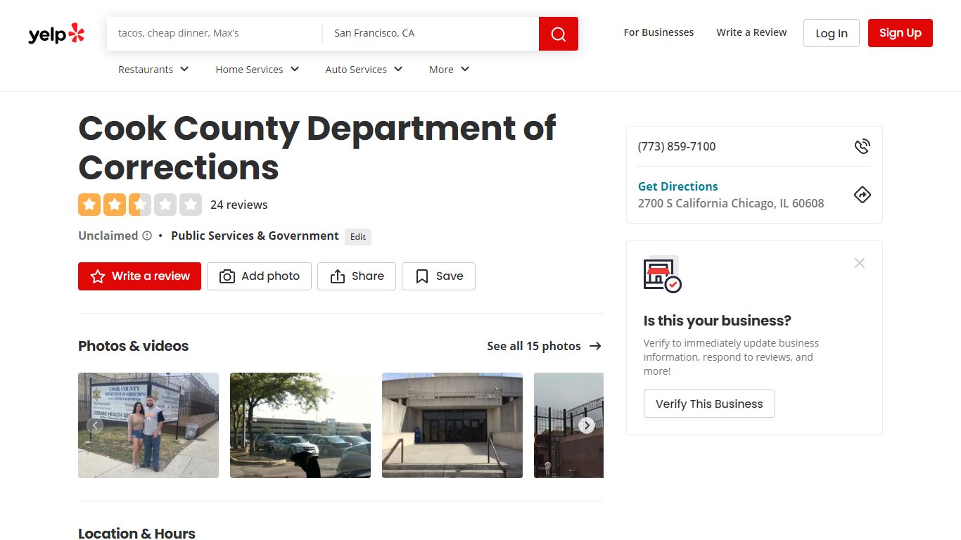 Cook County Department of Corrections - Chicago, IL
